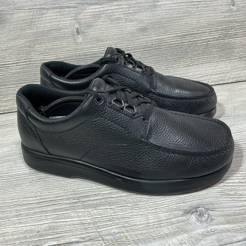 SAS Bout Time Walking Shoes Oxfords Sneakers Mens Size 11.5 WW Black Leather